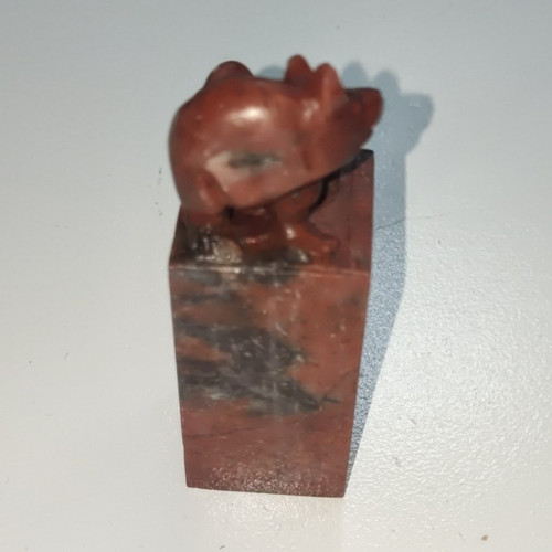 Siegelstempel aus stein mit - siegelstempel,