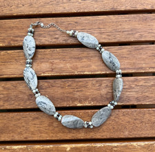 Kette Modeschmuck QVC Jaspis 45cm Halskette Choker