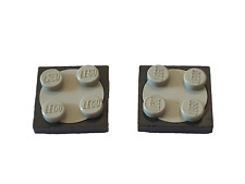 LEGO 2x Drehteller Drehstein Scheibe Turntable schwarz, hellgrau #3679 #3680