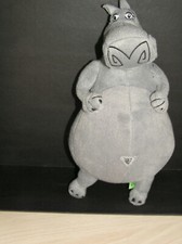 Stofftier Madagascar Kuscheltier Nilpferd 2005  Werbefigur ca.24cm grau Wildtier