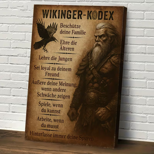 Wikinger leinwandbild - wikinger, im