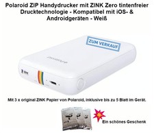 Polaroid ZIP Handy-Drucker, tragbarer Sofortbilddrucker, ZINK Zero Ink
