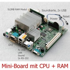 SMALL MAINBOARD WITH CPU AMD MOBILE 2100+ 512 MB D2703-A12 S500 MINI-ITX --M23