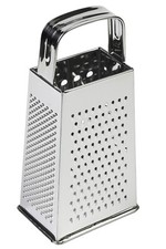 Reibeisen Reibe Edelstahl Küchenreibe Raspel Käsereibe Gemüse 4 Seiten! (G15)