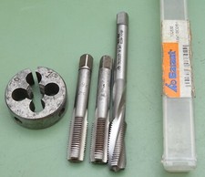 4 HSS Gewindebohrer Schneideisen M9x1 MF Gewinde Gewindeschneider Feingewinde M