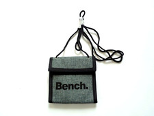 Herren Portemonnaie Brustbeutel mit Klettverschluss grau Bench