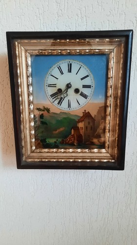 Antike rahmenuhr mühle - rahmenuhr,,