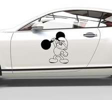 Aufkleber Die Schlümpfe Hefti - Sticker für alle glatten Oberflächen