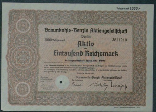 Braunkohle-Benzin