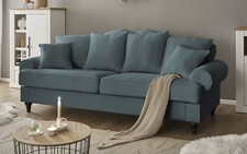 Sofa in grau Couch 3,5-Sitzer Sofagarnitur 3,5er-Sofa Loungesofa 230 cm Adelina
