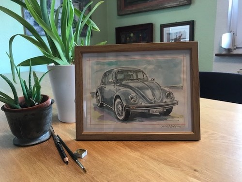 Original aquarellbild mit - aquarellbild,
