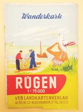 Alte Wanderkarte Rügen VEB