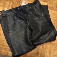 Polo Motorrad Hose Retro Dunkelblau Gr 58 XXL