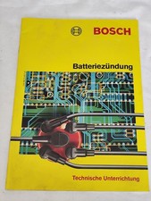 Bosch Technische Unterrichtung Batteriezündung Heft