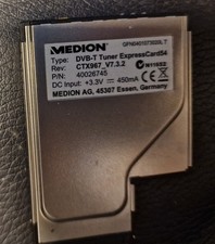 MEDION TV-Tuner ExpressCard54 Model: CTX967_V7.3.2 