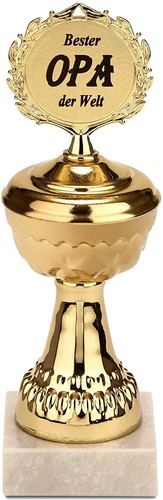 Goldener pokal bester opa - goldener,