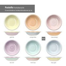 Pastello 6er Set Suppenteller