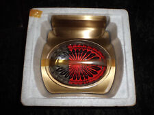 Seifenschale bronciert mit echten Bleikristalleinsatz NEU