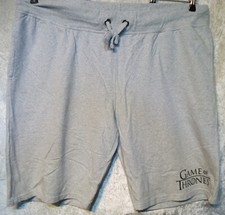 GAME OF THRONES GRAU HERREN SHORTS KURZE SHIRT HOSE GUMMIZUG Gr. 3XL ODER 4XL