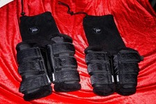 ESKADRON PLATINUM FAUX GAMASCHEN LIMITED EDITION BLACK V & H IM SET VOLLBLUT 4x