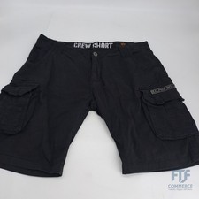 Alpha Industries Herren 36 Crew Short Für Cargos, Schwarz, 36 EU