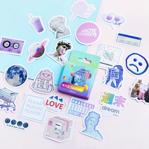 Vaporwave cyberpunk sticker - vaporwave,