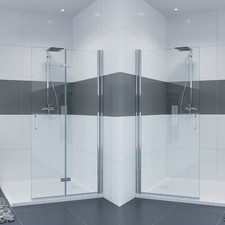 IMPTS Walk In Duschwand Glas