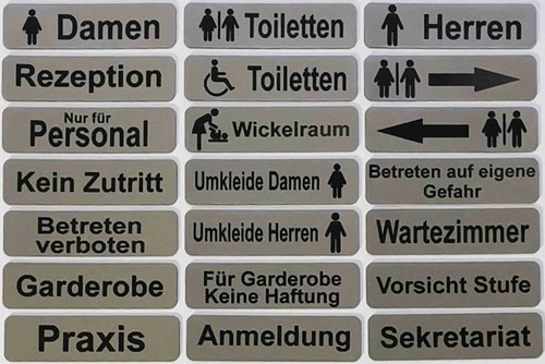 Toilettenschild türschild - toilettenschild,