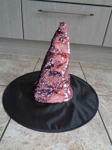 Hexenhut mit pailletten - hexenhut,