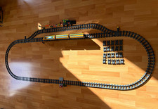 Lego City Eisenbahn Regionalzug (gelb/ blau)  60197 mit zusätzlichen Schienen
