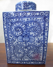 Alte China Porzellan Teedose