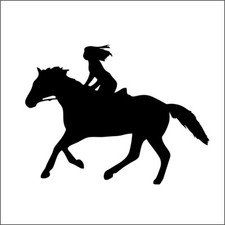 Reiten - Aufkleber Auto Tattoo Sport KFZ Pferd Reitsport Freiheit Liebe V2