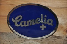 Altes Reklameschild/Glasschild 50/60er Jahre Camelia Damenbinden,Drogerie,Orig.