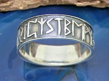 Runen Ring 925 Sterling Silber