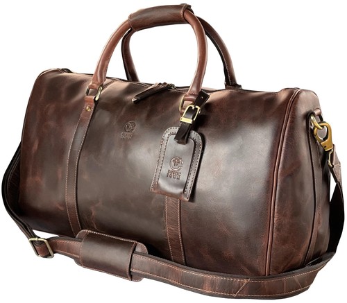 Groß leder reisetasche carry - leder,