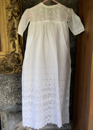 Antikes taufkleid broderie - taufkleid,