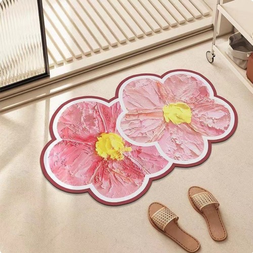 Blumenförmige badematte - blumenförmige,