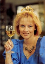 Autogrammkarte Fränkische Weinkönigin Tanja Elflein, Portrait,... - 11441399