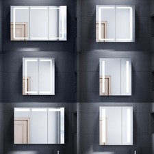 Edelstahl Spiegelschrank mit