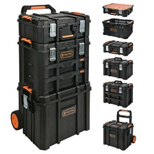 TACTIX HD Modular System Werkzeugkoffer Trolley Wagen Organizer Kiste Box Korb