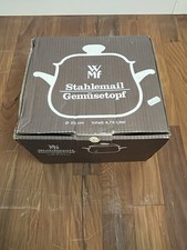 Vintage Stahlemail Gemüse topf Wmf - OVP - Neu