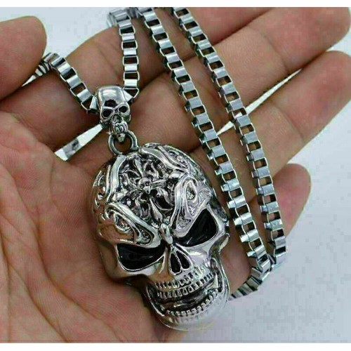 Totenkopf anhänger edelstahl - anhänger,