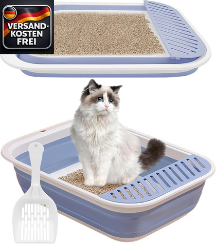 Faltbare katzenklo mit - faltbare,
