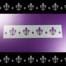 Bordüre Schablone Fleur de Lis Lys Lilie - B1B09