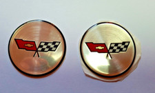 2 Corvette Center Cap Emblem 1982 - NOS - GM# 14055921 Nabenkappe Nabendeckel