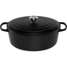 Le Creuset Signature Bräter Schwarz Oval 33 cm