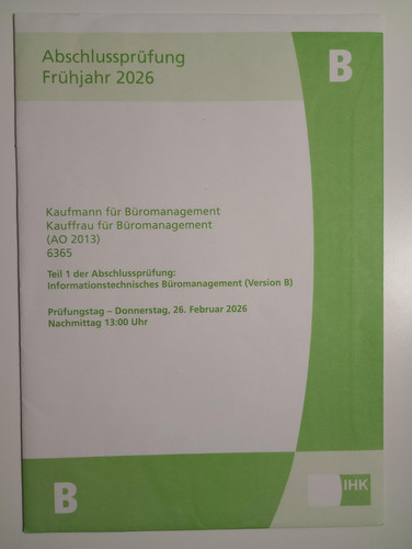 Ihk abschlussprüfung ap1 - abschlussprüfung,