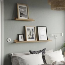 Fotoschiene Bilderleiste Wandboard Holz Regal – Rustikal in verschiedenen Größen