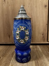 Glaskrug Überfang Henkelkrug