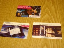 #TK817 3 Telefonkarten Deutsche Telekom TeleKarte/ High Tech/ Das Auge telefonie